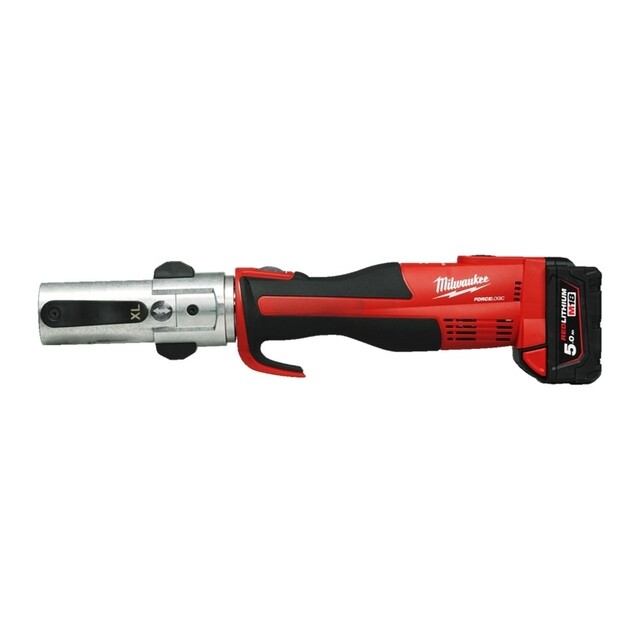 Product image 1 of Milwaukee M18 FORCE LOGIC Compact Koolborstelloos Persgereedschap In Koffer - Incl Lader & Accu's 18V 5.0Ah (2×)