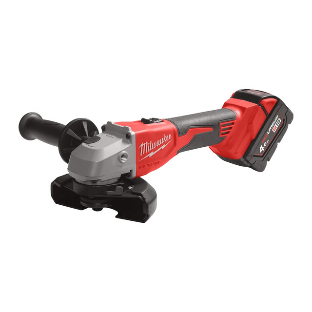Product image 1 of Milwaukee M18  Koolborstelloze 125mm haakse slijper met schuifschakelaar