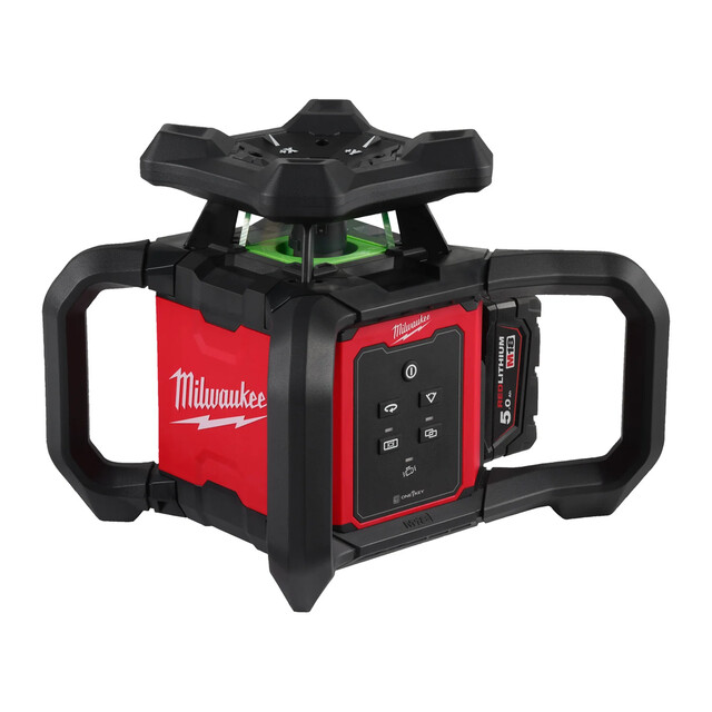 Product image 1 of Milwaukee M18 300 M Groene horizontale verticaal roterende laser met ONE-KEY