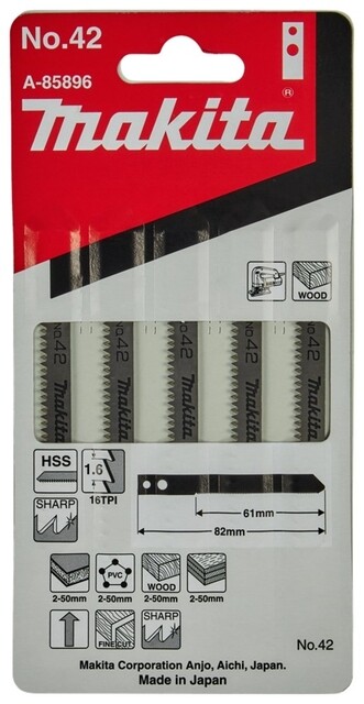 Product image 1 of Makita Decoupeerzaagblad No42 5 Stuks