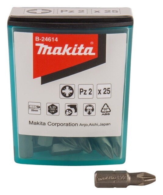 Product image 1 of Makita Schroefbit Pz2x25mm 25 Stuks B-24614