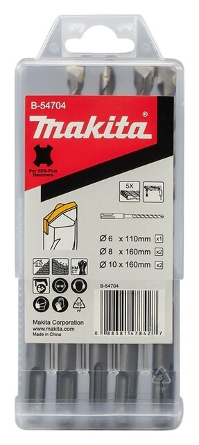 Product image 1 of Makita Borenset 5-Delig Sds-Plus B-54704