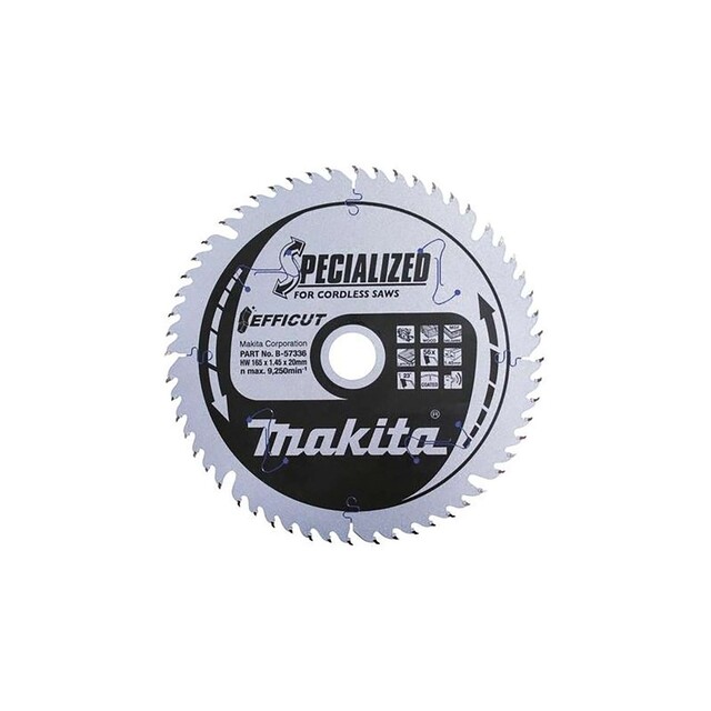 Product image 1 of Makita Zaagblad Hout 165X20x1,6 56T B-57336