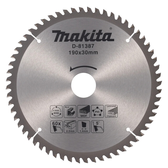 Product image 1 of Makita Zaagblad Div. Materialen 