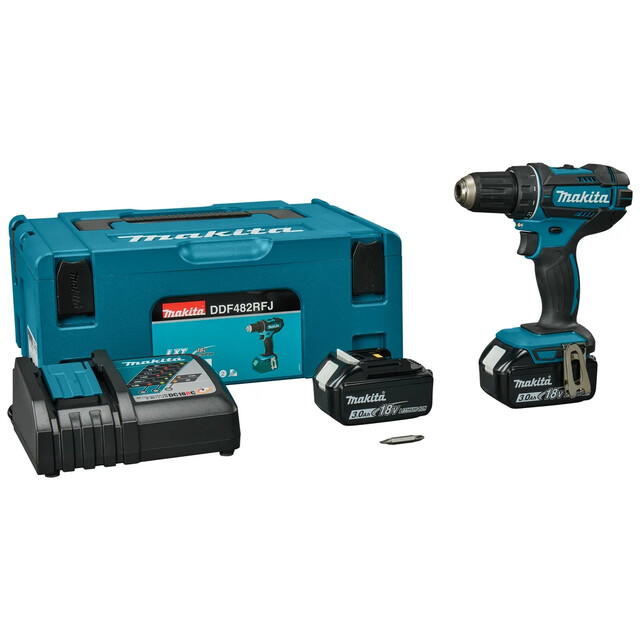Product image 1 of Makita 18 V Boor-/Schroefmachine 30 Ah Accu (2 St) Snellader In Mbox
