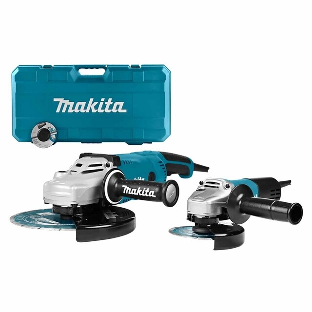 Product image 1 of Makita 230 V Haakse slijperset 125/230 mm DK0054X1