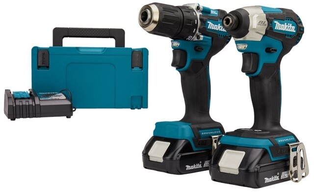 Product image 1 of Makita 18 V Combiset Voor Lichter Boor- En (Slag)Schroefwerk DLX2423AJ