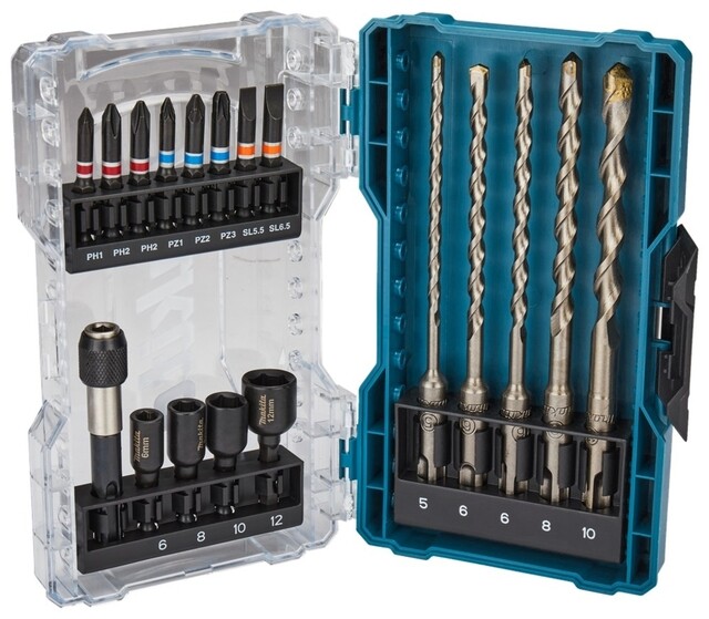 Product image 1 of Makita Boor/Bit Set 18-Delig E-07026