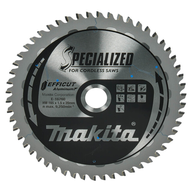 Product image 1 of Makita Zaagblad 165x20 54T Aluminium E-16760