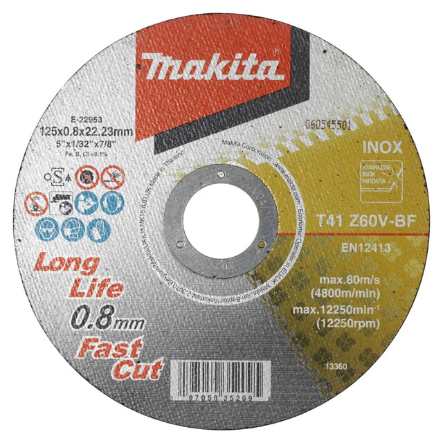 Product image 1 of Makita Doorslijpschijf RVS
