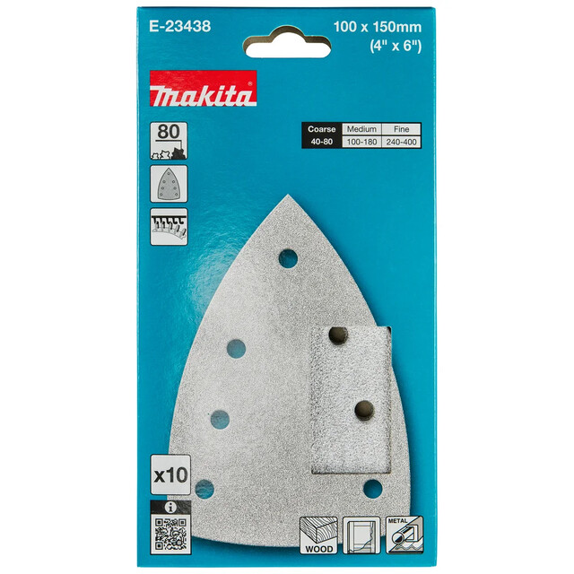 Product image 1 of Makita Delta Schuurvel 100x150 mm A80 Velcro 10 st