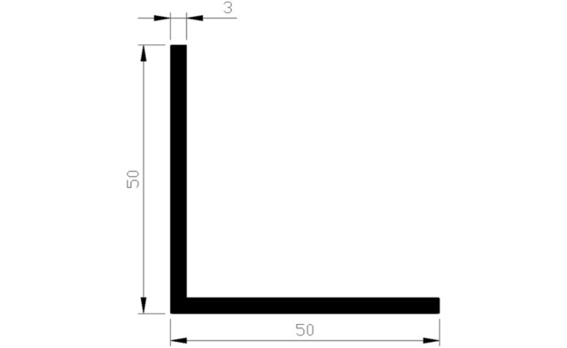 Product image 1 of Hoek 50X50x3mm