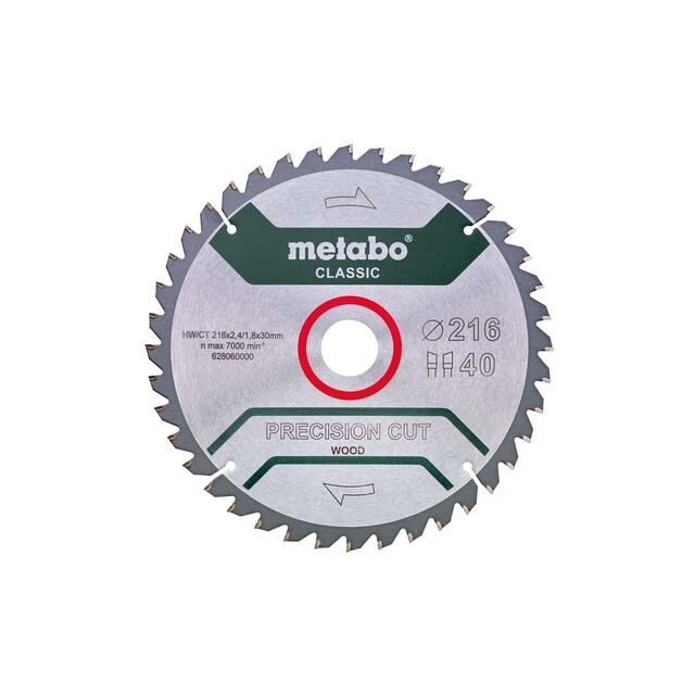 Product image 1 of Metabo Cirkelzaagblad HW/CT 216x30,48 216X30,48 WZ 5