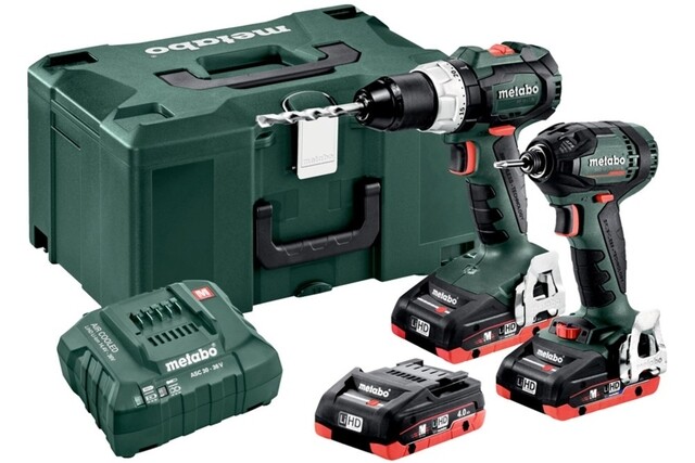 Product image 1 of Combo Set 2.1.11: Bs 18 Lt Bl+Ssd 18 Ltx 200 Bl, Accu Combo Set 18 Volt, 3 X Lihd 4.0 Ah, Asc 55