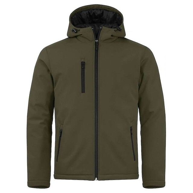 Product image 1 of Clique Padded Hoody Softshell Heren Maat XL Groen