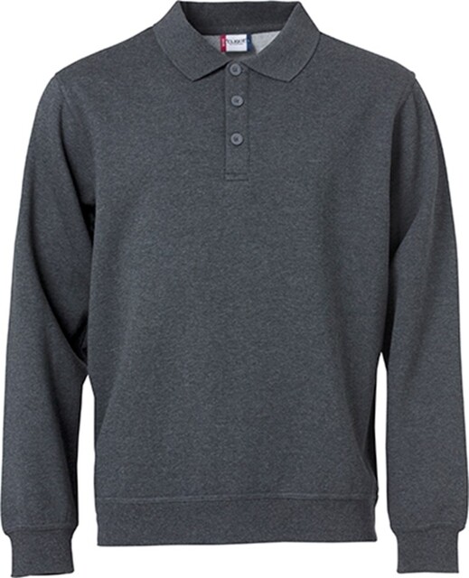 Product image 1 of Clique Basic Polo Sweater Antraciet Melange L