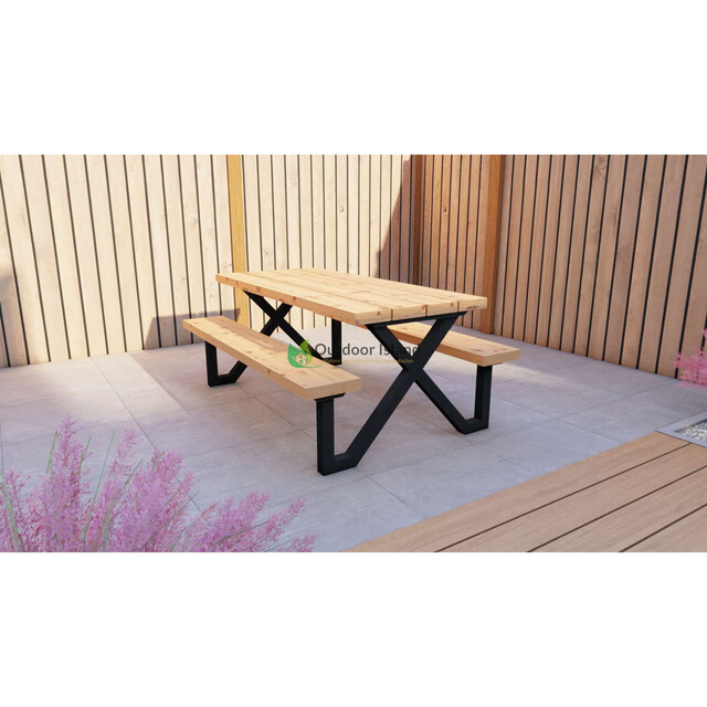 Product image 1 of Kinderpicknicktafel ijzer onderstel G