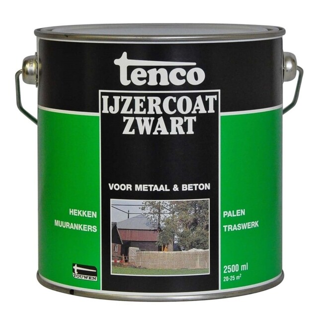 Product image 1 of Tenco Ijzercoat Teervrij Zwart 2,5L.