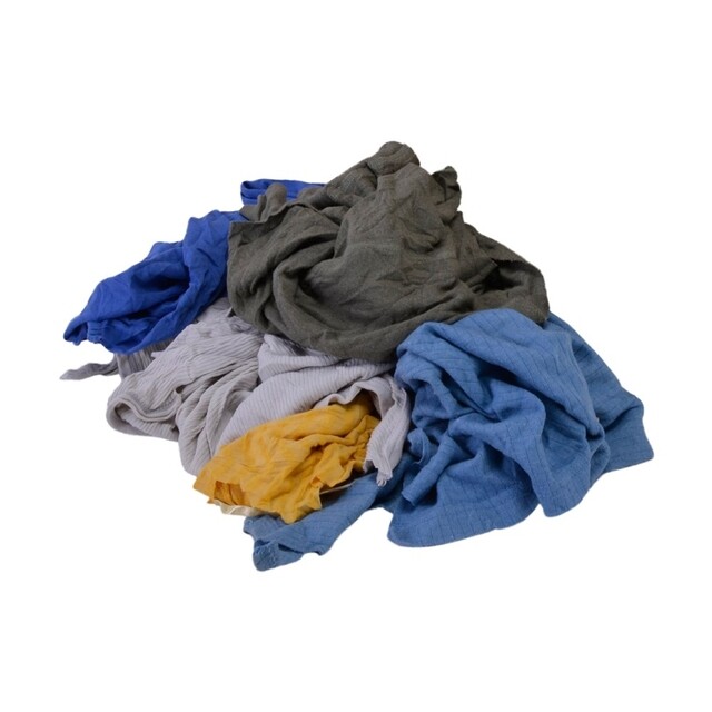 Product image 1 of Gekleurde Poetslappen Tricot/Polo Doos 10Kg