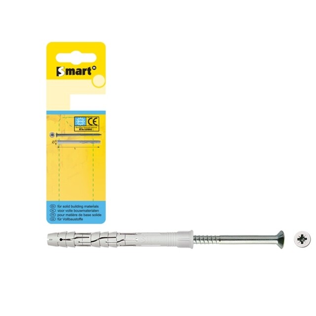 Product image 1 of Raamplug/nagelplug met schroef VZK Pozi 10x120 NZN