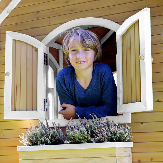 Product image 1 of AXI Classic Marc Speelhuis Bruin/wit - Witte glijbaan