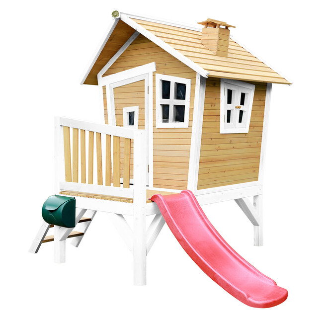 Product image 1 of AXI Crooked Robin Speelhuis Bruin/wit - Rode glijbaan