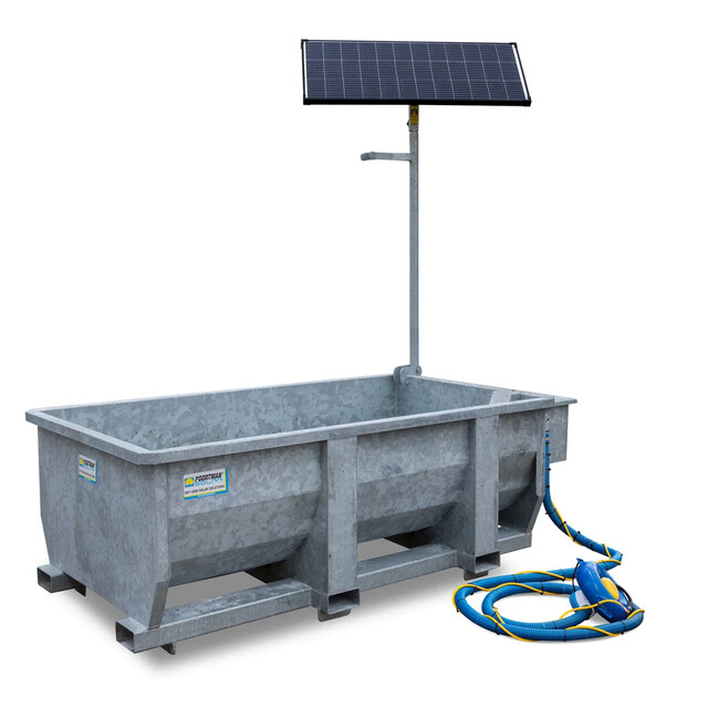 Product image 1 of Poortman Mobiele Solar Drinkbak Vorkinsteek T1200-l180 - Met Oppervlaktepomp