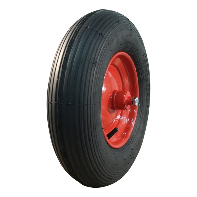 Product image 1 of Luchtband + Wiel 4.80/4.00-8 V-5501A 2Pr + 2.50Ax8 Et0 Nl106 Staal, Rood