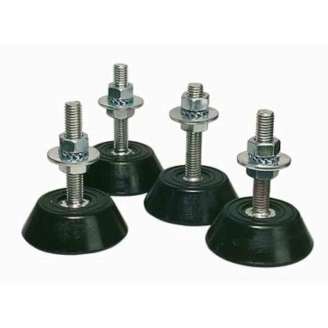 Product image 1 of Qlima Grondtrillingsdemper Set Van 4 St. Zwart Voor Qlima Split-unit Airco