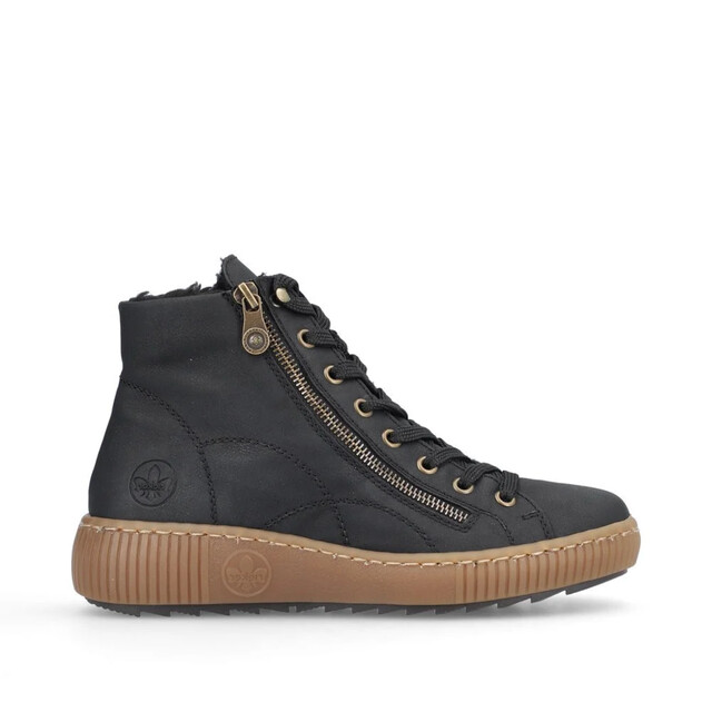 Product image 1 of Rieker Dameslaars Veter/Rits Zwart Mt 38