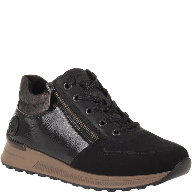 Product image 1 of Rieker Dameslaars Rits/Veter Zwart Mt 40