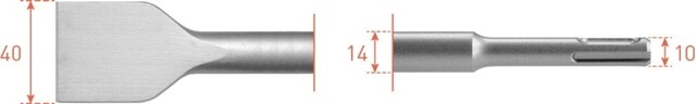 Product image 1 of ROTEC Sds-Plus Spadebeitel, 40X250 - p/st