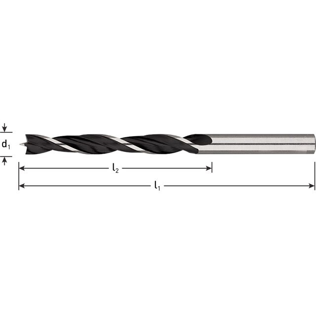 Product image 1 of Rotec Machinale Houtboor 3,0X33/61 mm - p/st