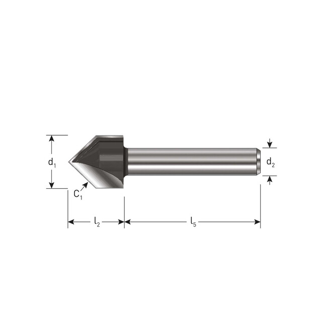 Product image 1 of ROTEC V-Groeffrees 15,05 x 48 mm