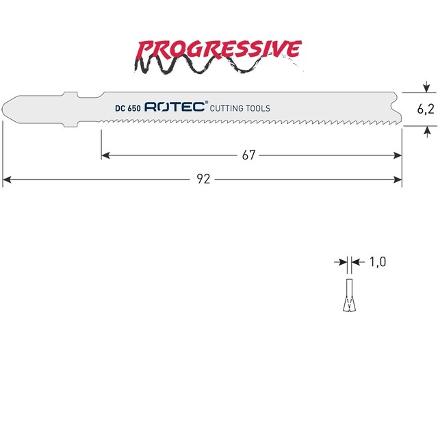 Product image 1 of Rotec Decoupeer Zaagblad Dc650 - 5 Stuks