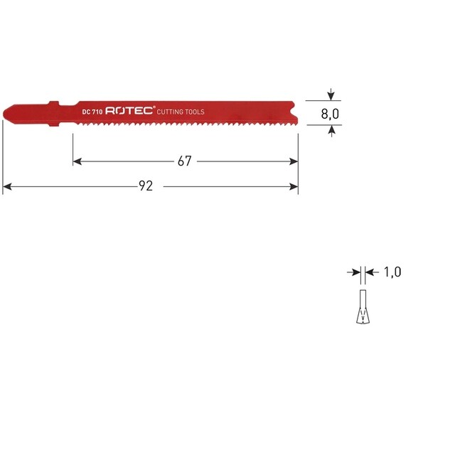 Product image 1 of Rotec Decoupeer Zaagblad Dc710 - 5 Stuks