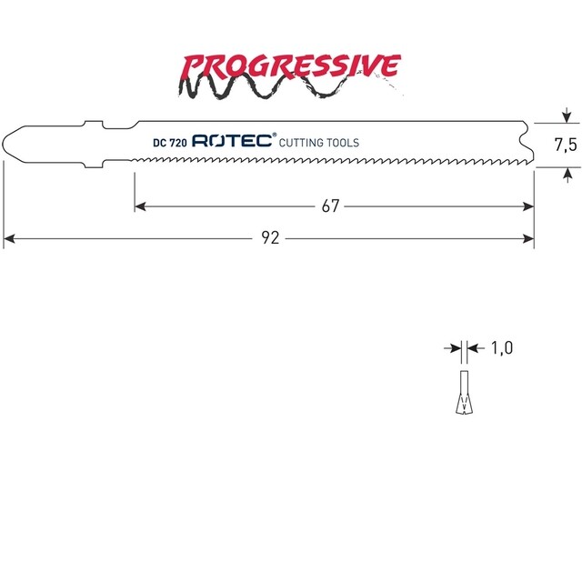 Product image 1 of Rotec Decoupeer Zaagblad Dc720 - 5 Stuks