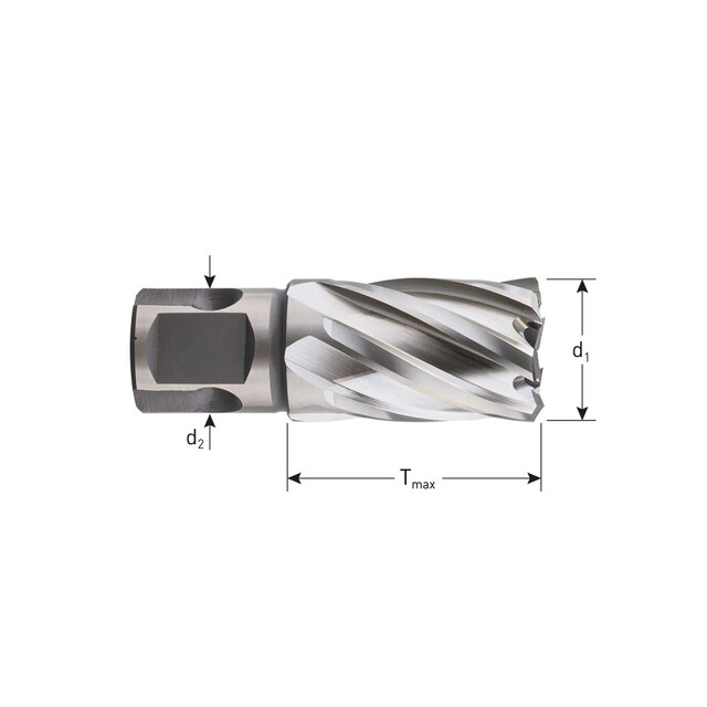 Product image 1 of ROTEC HSS kernboor 25x30mm silver-line universeel 19mm - p/st