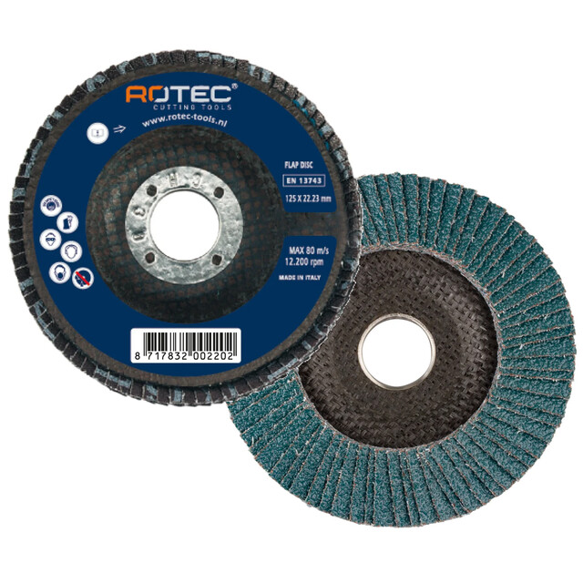 Product image 1 of Rotec Lamellenschijf Gold-Line Ø115xø22,2 K60 (10 Stuks)