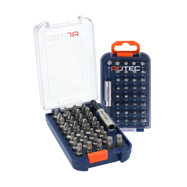 Rotec Bitset - Ph-Pz-Tx - Met Bithouder - 34-delig - De Boer