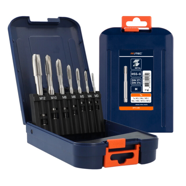 Product image 1 of ROTEC Opti-Line Machinetappenset HSS-G 7-delig - M3-M12