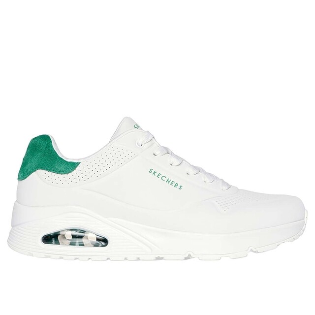 Product image 1 of Skechers Uno Suited On Air Heren Sneakers Wit / Groen - maat 43