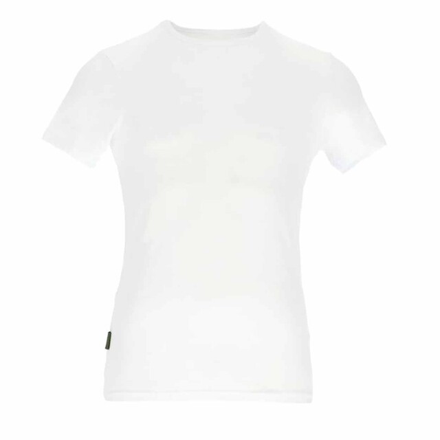 Product image 1 of Basset Bamboe T-shirt Ronde Hals 1000P Wit - Maat XXL