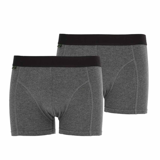 Product image 1 of Basset Bamboe Boxershort 6900P 2-Pack Grijs - Maat L