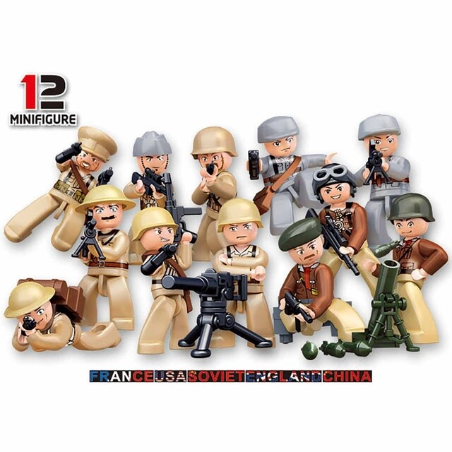 Product image 1 of Sluban WWII Minifigures Polybags M38-B0580