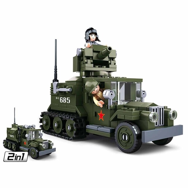 Product image 1 of Sluban Allied HalfTrack 2 in 1 Army M38-B0685