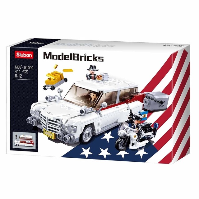 Product image 1 of Sluban Amerikaanse Overvallers wagen Model Bricks M38-B1099