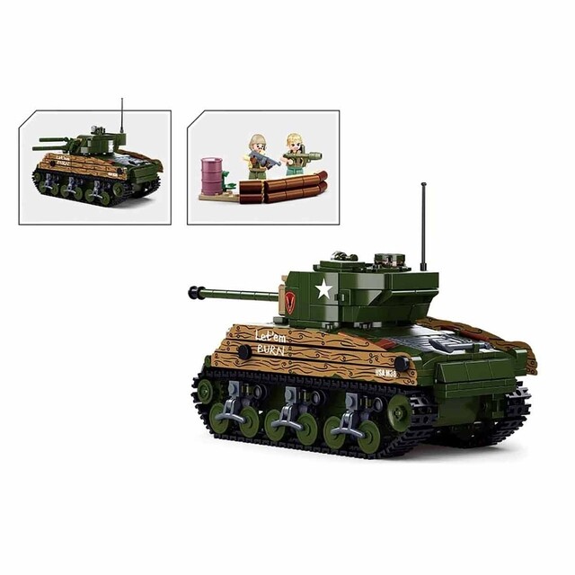 Product image 1 of Sluban M4A3(76W) Middel Tank WWII M38-B1110