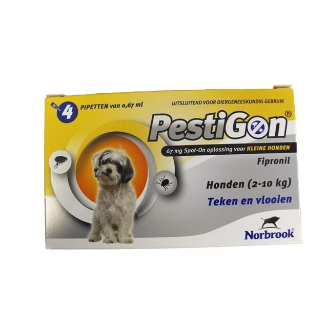 Product image 1 of Pestigon spot-on hond-S (2-10 kg) 4 pipetten