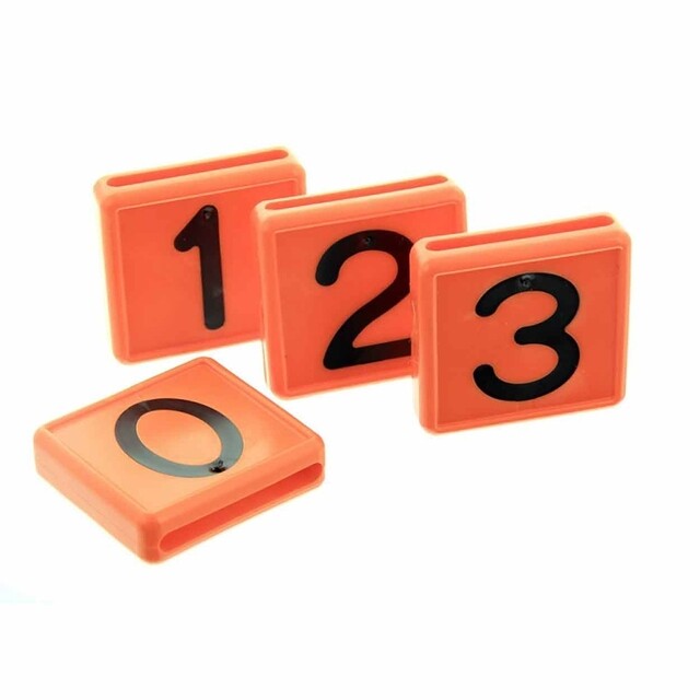 Product image 1 of Schuifnummer  Oranje-Zwart Nummer 8 - 10 Stuks